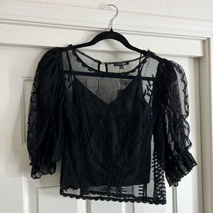 Brand is Papermoon. Size M. Color: Black